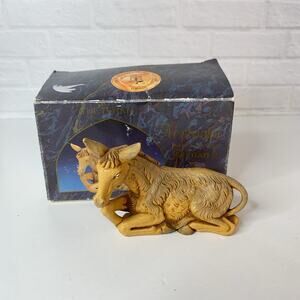 Vintage Fontanini From Roman Donkey Mule Nativity Figurine Laying 52533 1992